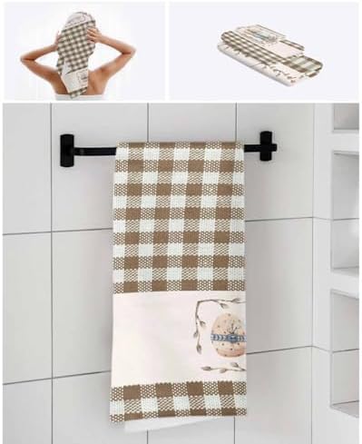 Chees D Zone Retro Easter Egg Leaves Cotton Bath Towel Set