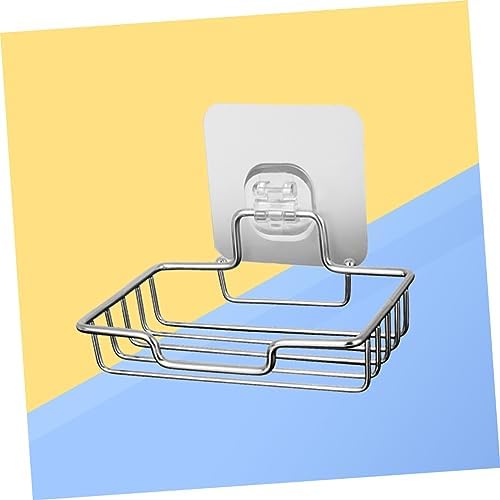 GLEAVI Wall Mount Soap Holder Adhesive Stainless Steel Dish for Bathroom Kitchen
