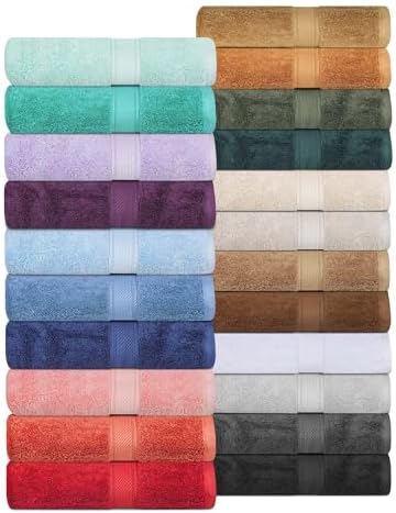 SUPERIOR Egyptian Cotton Pile 9-Piece Towel Set in Charcoal