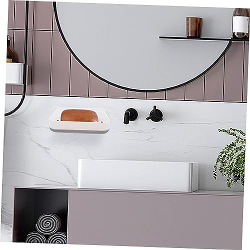 1set Absorbent Diatom Soap Dish Sturdy Bathroom Organizer