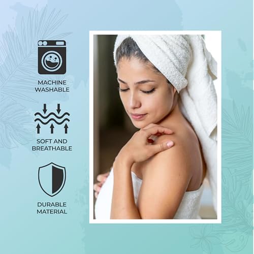 Superior 6-Piece Cotton Towel Set with Chevron Trim