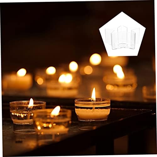 BELLIFFY 70pc Star Shaped Candle Jars with Wicks and Holders
