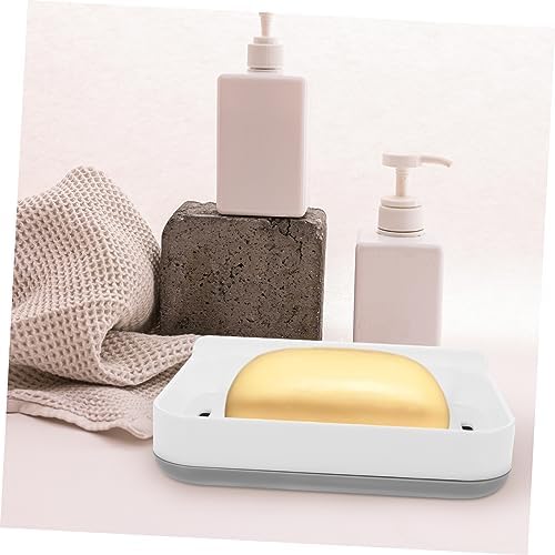 RORPOIR 1set Absorbent Soap Dish Wall Mount Fast Drying Bathroom Holder