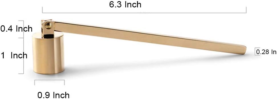 GAKA Candle Snuffer Black with Rotating Bell