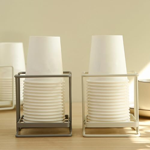 BELEFU Metal Cup Dispenser for Bathroom and Kitchen