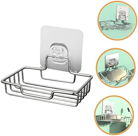 Alipis Stainless Steel Wall Mount Soap Holder for Shower and Sink