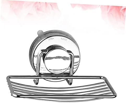Holibanna Punch-Free Soap Dish Holder with Drain Rack and Suction Cup