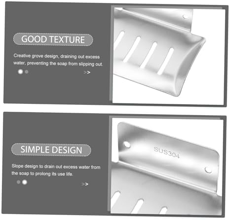 CONGARTENO Punch Wall Mount Soap Dish Silver Finish