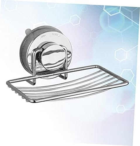 Modern Stainless Steel Soap Holder Suction Cup Wall Mount