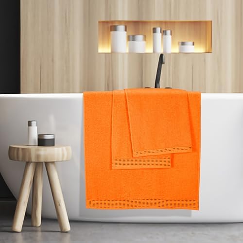 MALLONI HOME Oversized Cotton Bath Towel Set 28x55 Inches