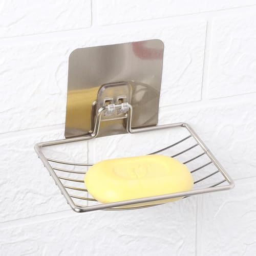Stainless Steel Suction Soap Holder for Bathroom and Kitchen