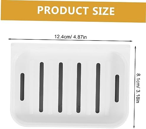 LIFKICH 1Set Absorbent Soap Dish Wall-Mounted Holder