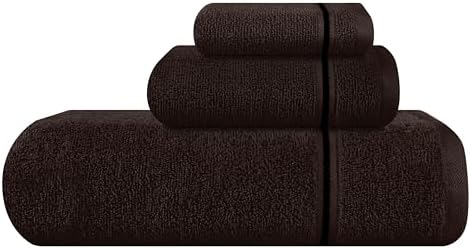 MyOwn Ultra Soft 3 Pack Cotton Towel Set - Chocolate Brown 1
