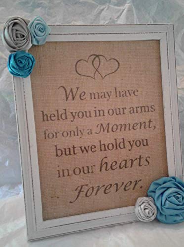 Baby Boy Infant Memorial Sympathy Gift Frame