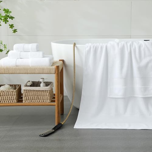 SimpleOpulence 6-Piece Cotton Towel Set - Soft Durable