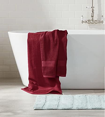 BOUTIQUO 8 Piece Towel Set - Ultra Soft Hotel Spa Quality Burgundy