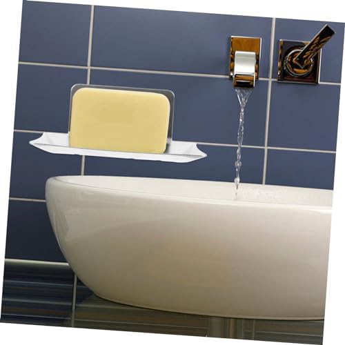 Ciieeo Drainage Soap Dish Wall Mount Holder No-Screw Design Universal Fit