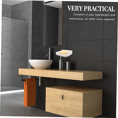 LIFKOME Diatomite Soap Dish Wall-Mounted Sturdy Holder