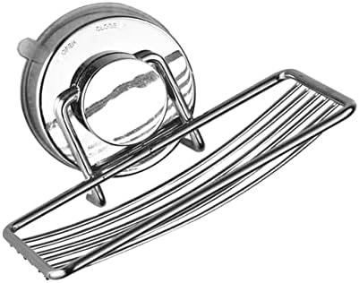 LIFKICH Silver Soap Holder with Hollow Bottom