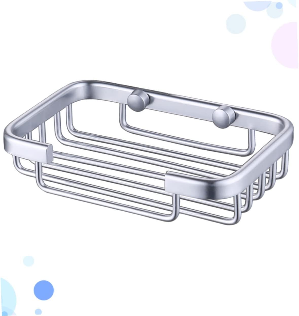 GLEAVI Aluminium Soap Holder Silver Drain Soap Dish