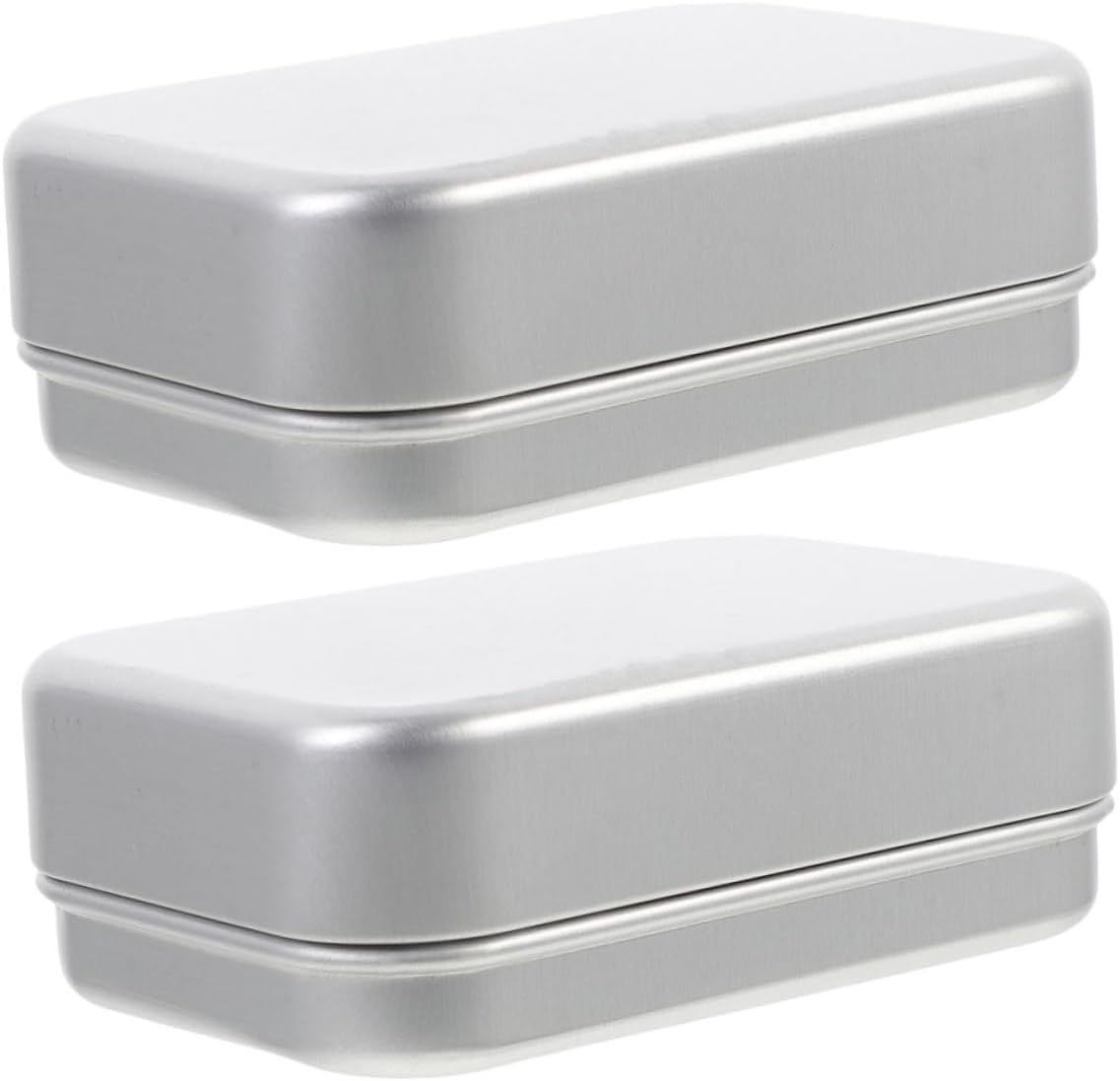 Zerodeko 2Pcs Aluminum Travel Soap Dish with Leak-Proof Lid