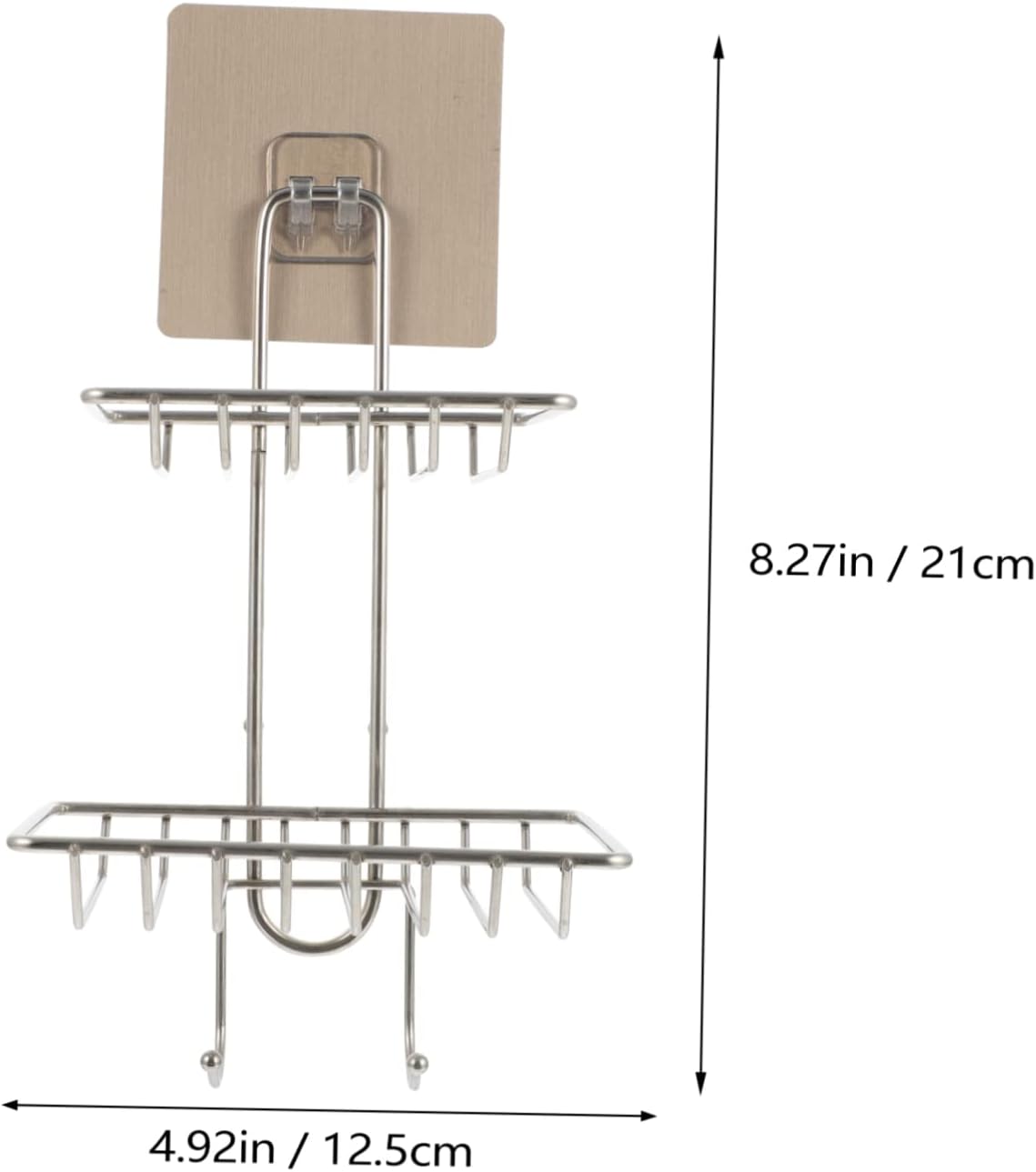 LIFKOME Double-Deck Wall Mount Soap Holder 1