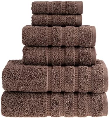 HALLEY Turkish Towels Set 6 Piece 650 GSM 100 Cotton