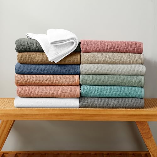 Great Bay Home Pink Bath Towels 4 Pack - 54x27 1