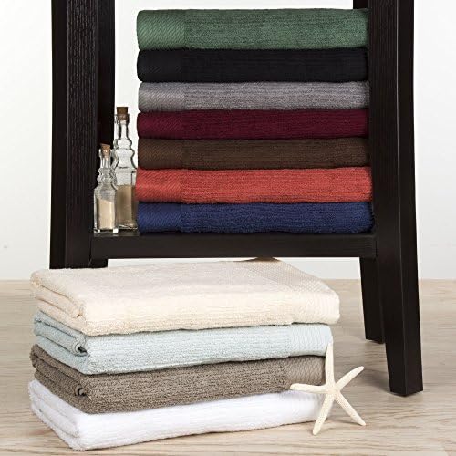 10-Piece Bath Towel Set - Silver Luxury Cotton Towels