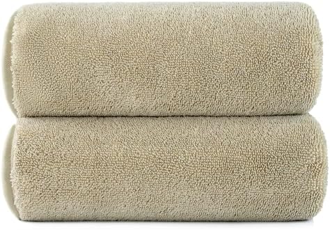 POLYTE Microfiber Bath Towel 60 x 30 in Pack of 2 1