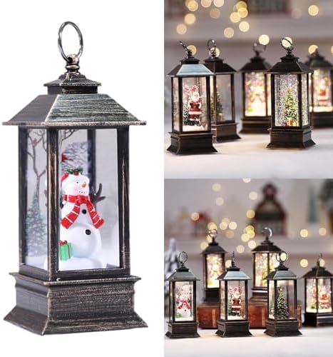 Christmas Glitter Lantern LED Glow Accent Light