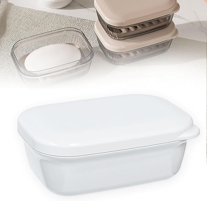 loutlo Travel Soap Case with Lid - Leakproof Portable Holder