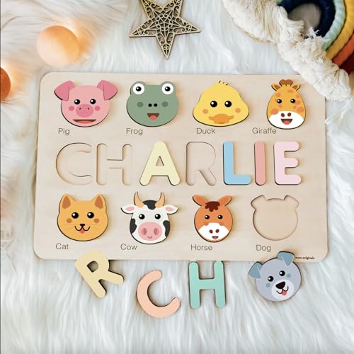 Zuzu Puzzle - Personalized Wooden Name Toy for Toddlers