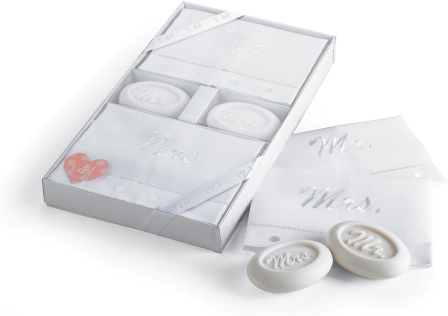 Mud Pie Wedding I Do Mr and Mrs Linen Towel Set