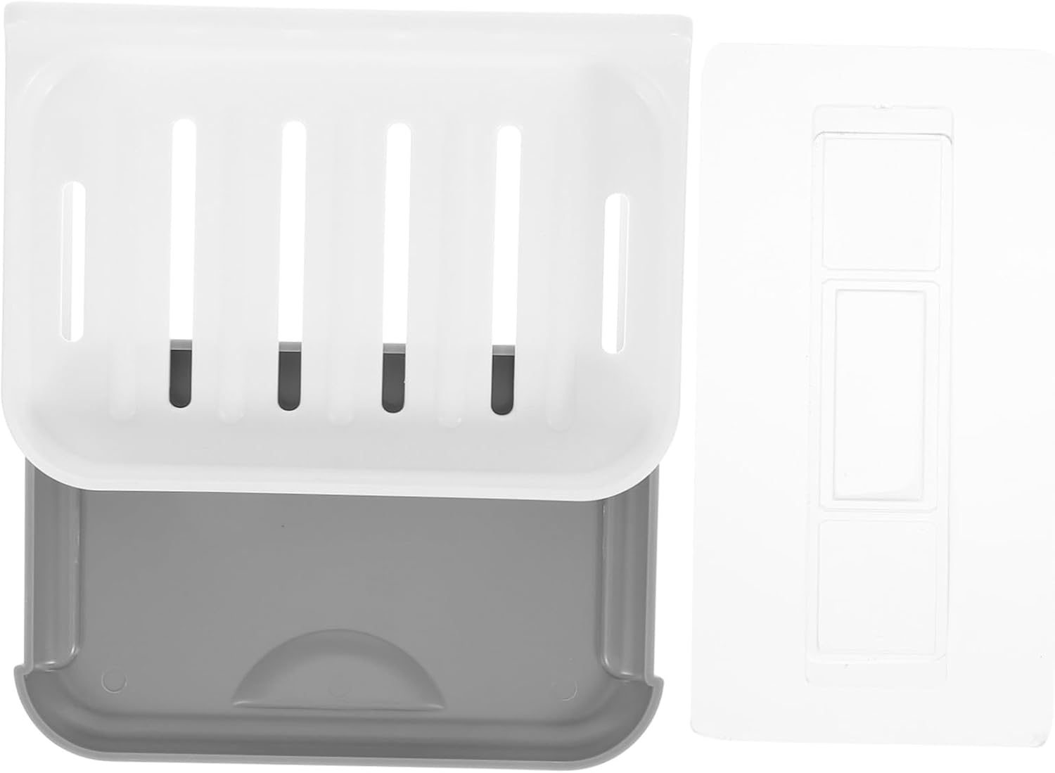 Zerodeko 1 Set Slotted Soap Holder No Drilling Bathroom Organizer 1