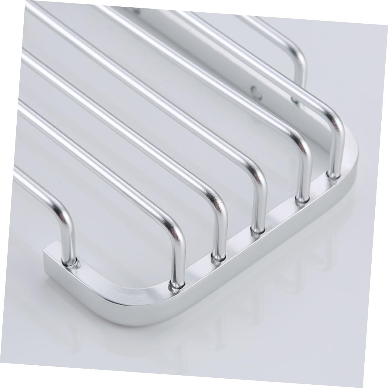 GLEAVI Aluminium Soap Holder Silver Drain Soap Dish