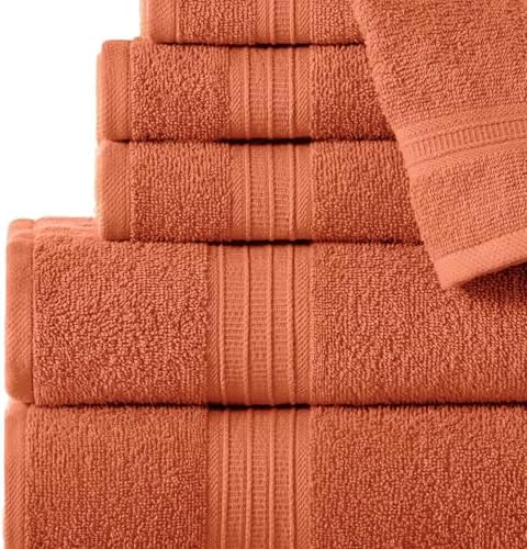 Stoneberry Home 6-Piece Towel Set with Bath Hand and Washcloths