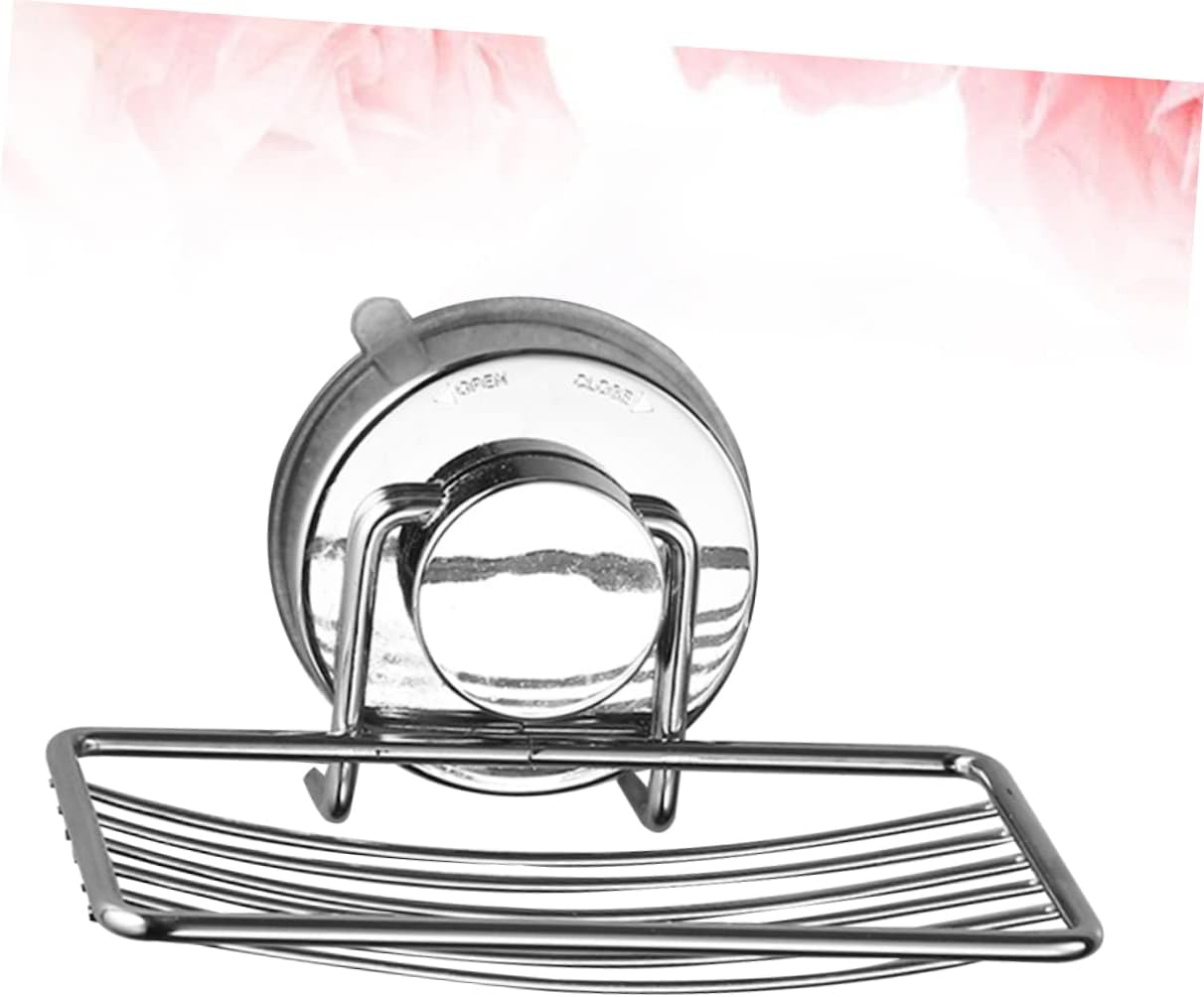 LIFKICH Silver Soap Holder with Hollow Bottom