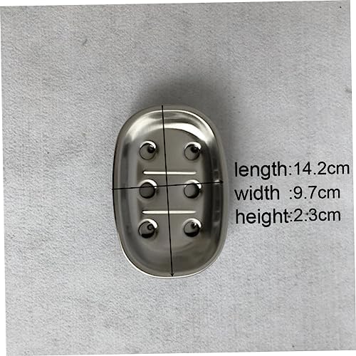 HOOTNEE Premium Stainless Steel Soap Dish Double Layer Box Drainer