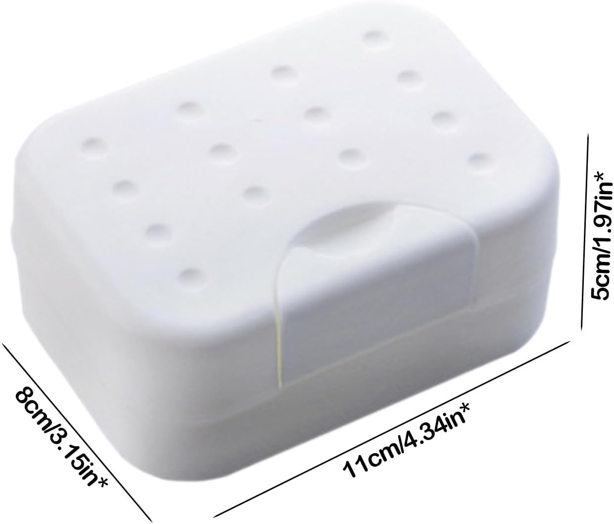 Leakproof Travel Soap Case with Lid and Drainage