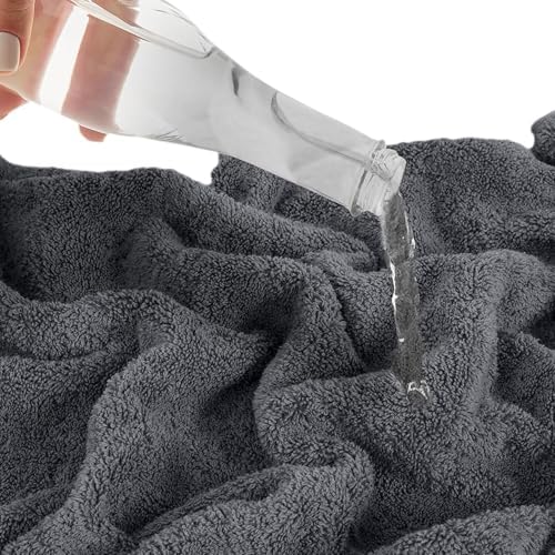 SALBAKOS Premium 4 Piece Bath Towel Set - Gray
