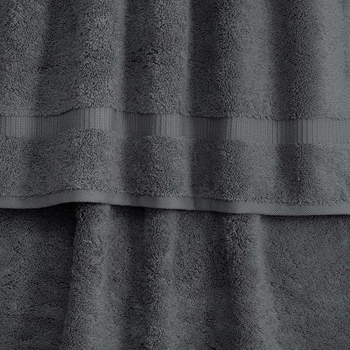 SALBAKOS Premium 4 Piece Bath Towel Set - Gray