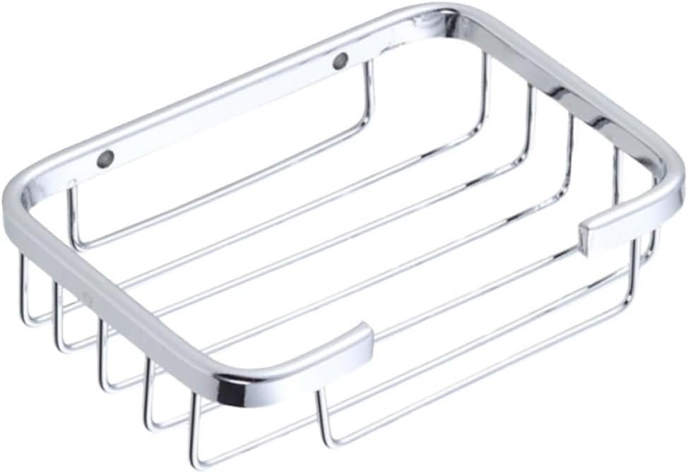 Brushed Aluminum Soap Rack with Sponge Holder and Storage Baskets