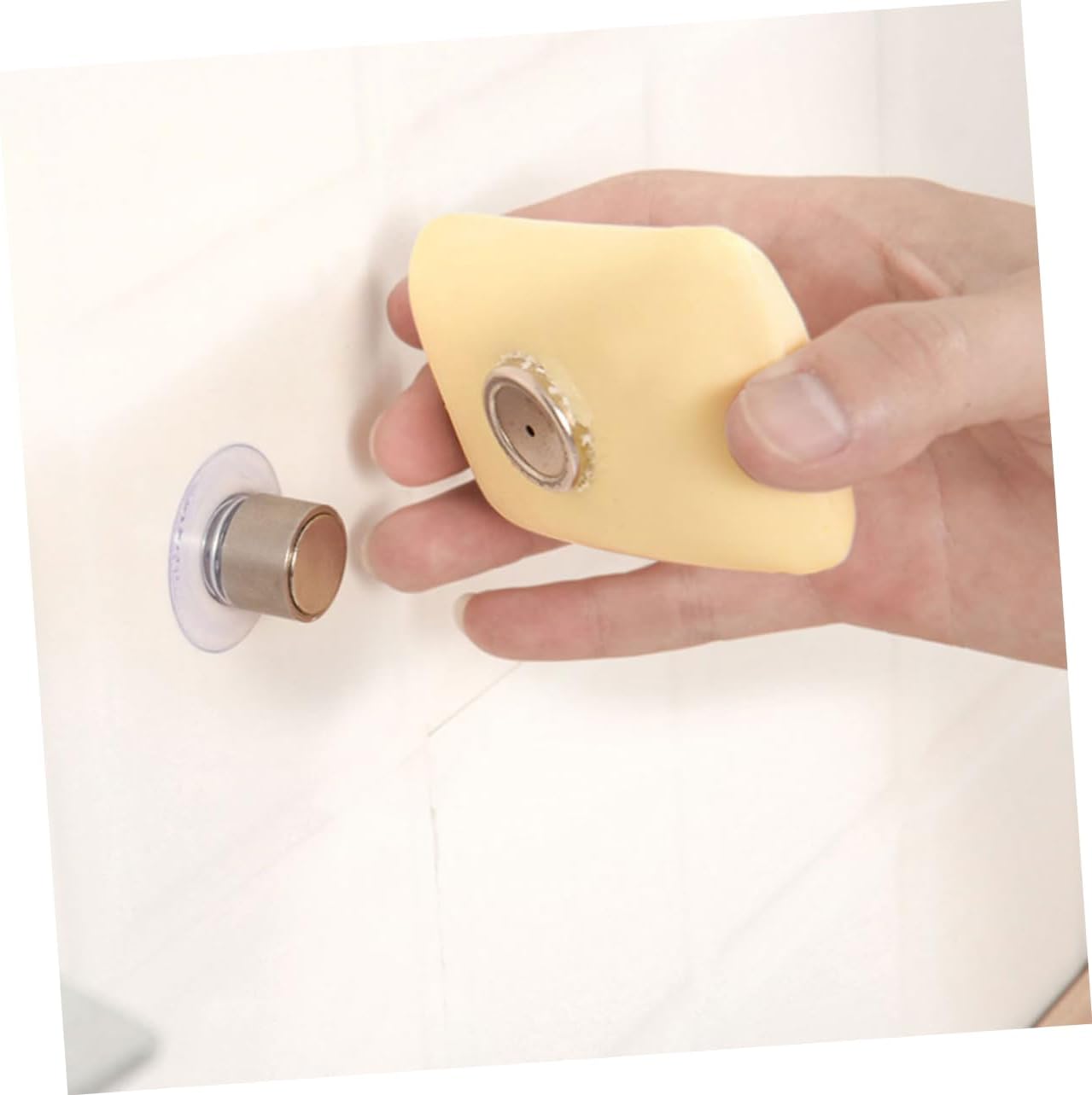 PRETYZOOM Wall Mounted Soap Holder with Magnet Cap