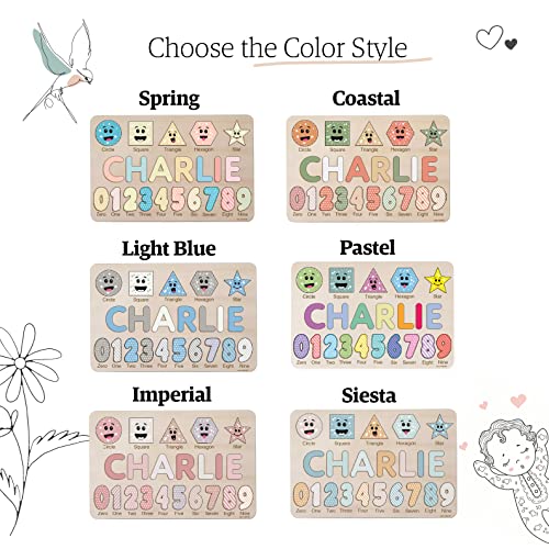 Personalized Wooden Name Puzzle for Babies and Toddlers