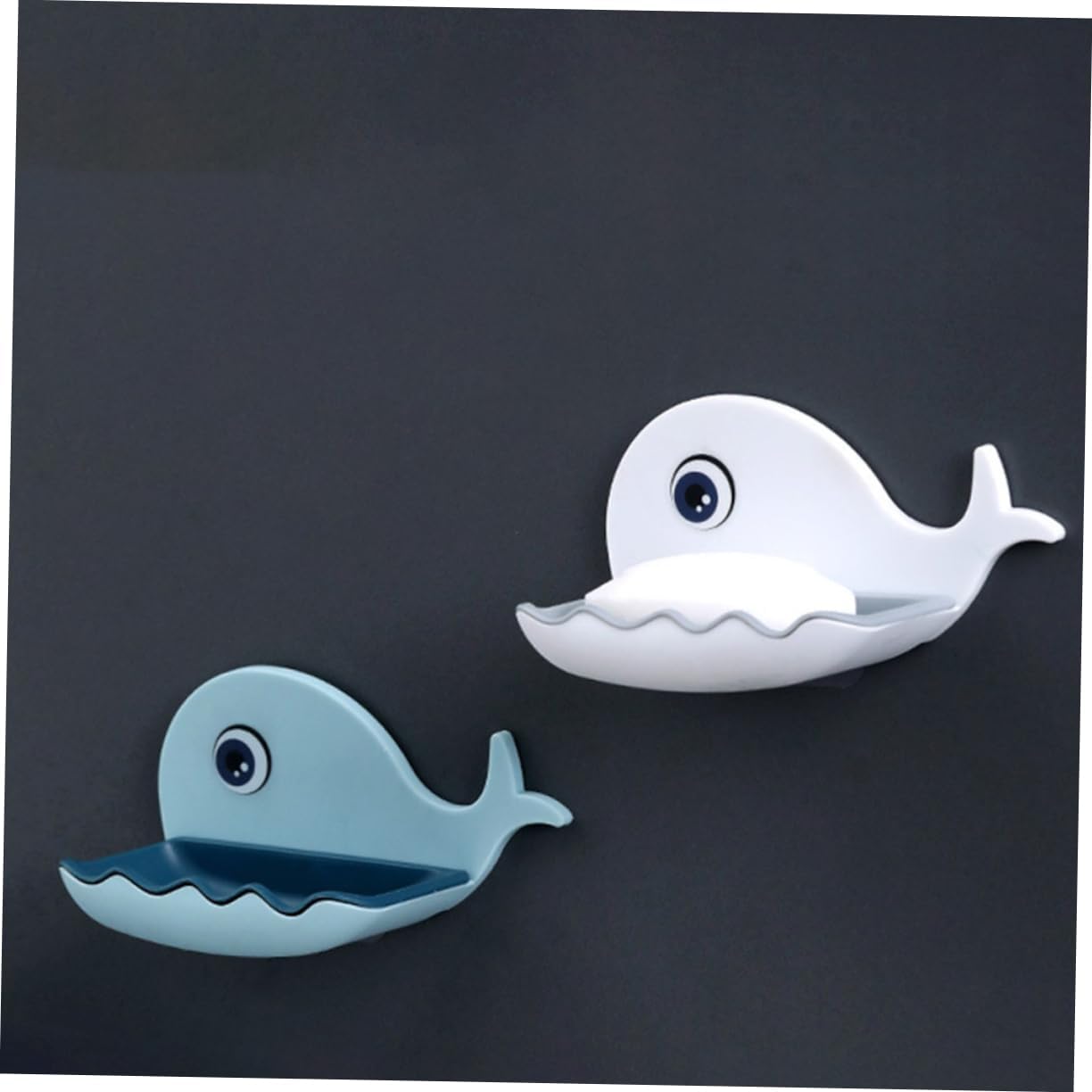 IMIKEYA Adorable Whale Soap Dish Wall Holder