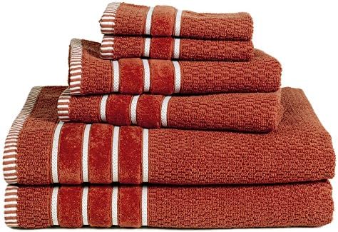 Luxury Cotton Towel Set - 6 Piece Orange