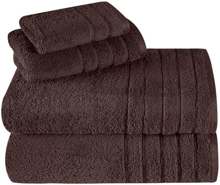 Towels Beyond Luxury 4 Piece Towel Set Chocolate
