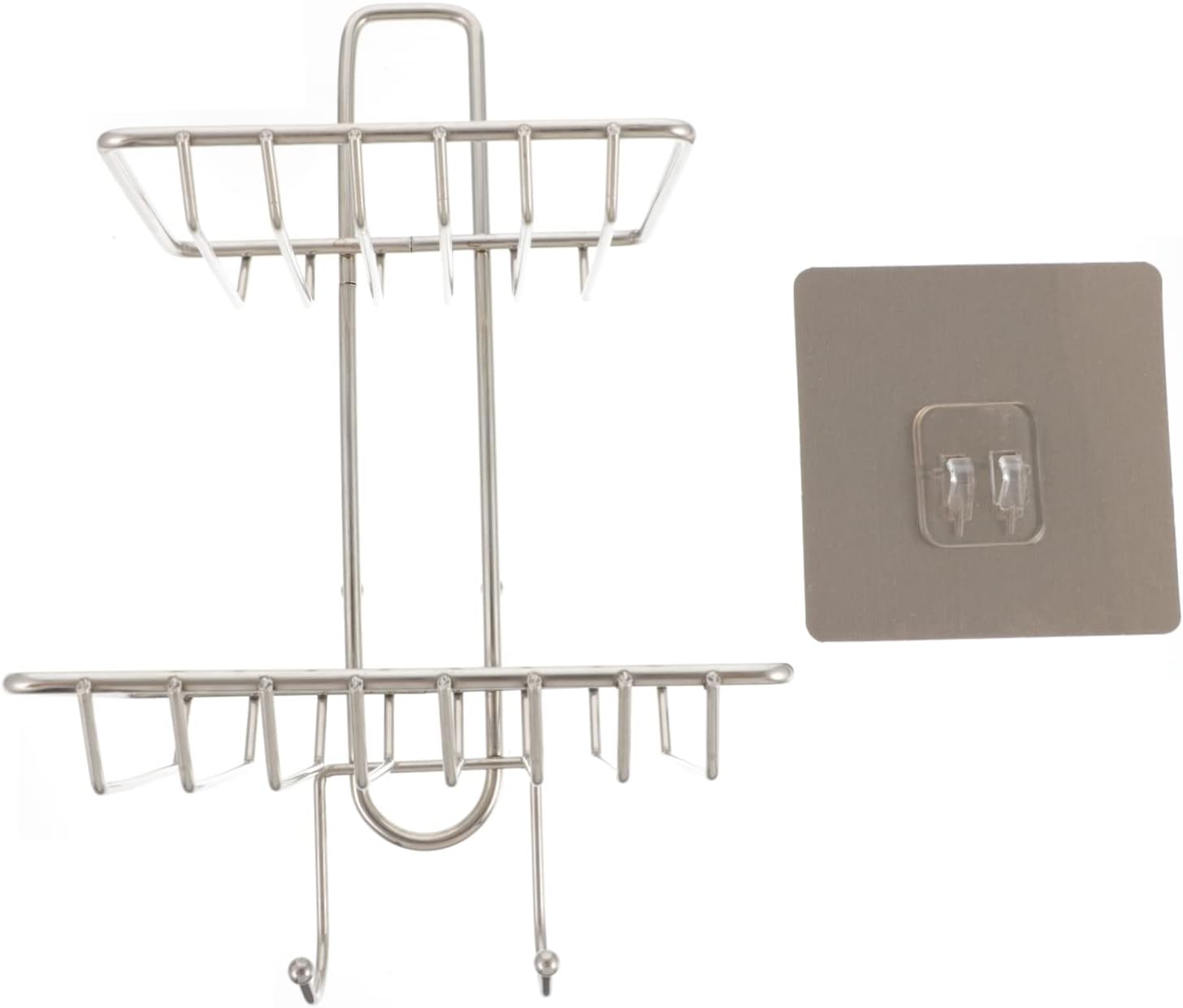 Modern Wall Mount Soap Holder Stainless Steel Double-Deck