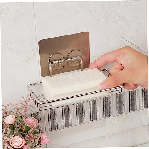 PRETYZOOM Wall Mounted Soap Holder Stainless Steel